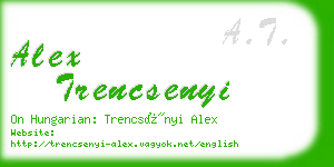 alex trencsenyi business card